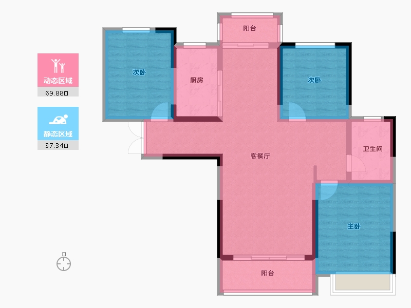 河南省-焦作市-东方今典境界-96.01-户型库-动静分区