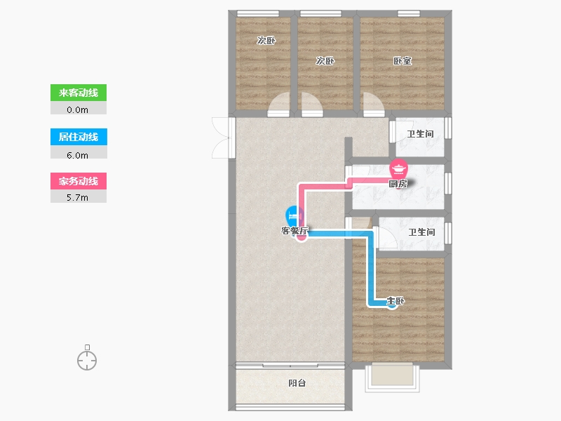 河北省-邢台市-盛世熙府大院-93.57-户型库-动静线