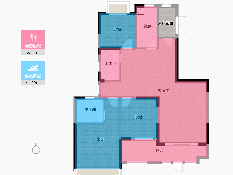 宁夏回族自治区-中卫市-中卫恒大都市广场-143.00-户型库-动静分区