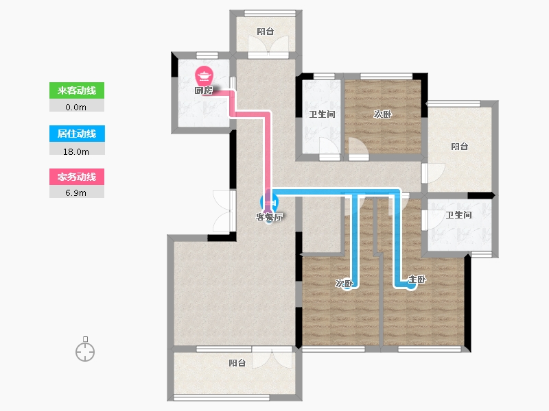 河南省-郑州市-永威上和府-113.15-户型库-动静线