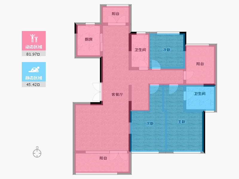 河南省-郑州市-永威上和府-113.15-户型库-动静分区