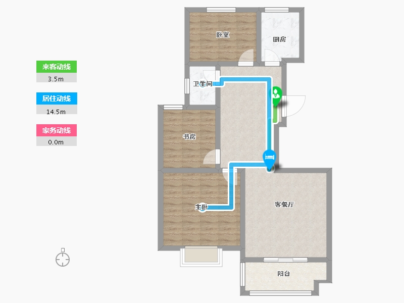 河南省-新乡市-合众凤凰故里-85.28-户型库-动静线