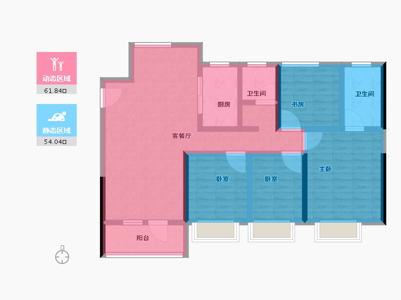 江西省-抚州市-当代城MOMΛ-102.40-户型库-动静分区