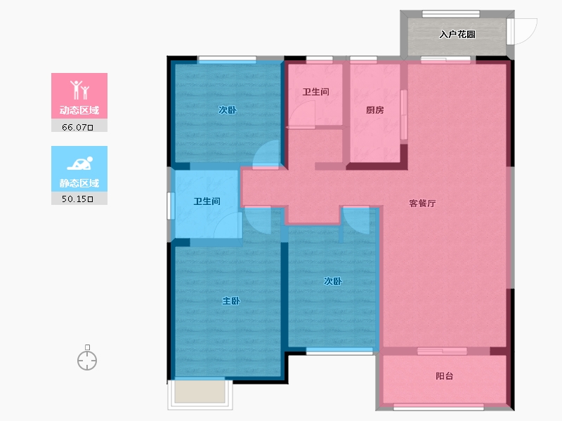 河南省-郑州市-正商雅庭华府-108.00-户型库-动静分区