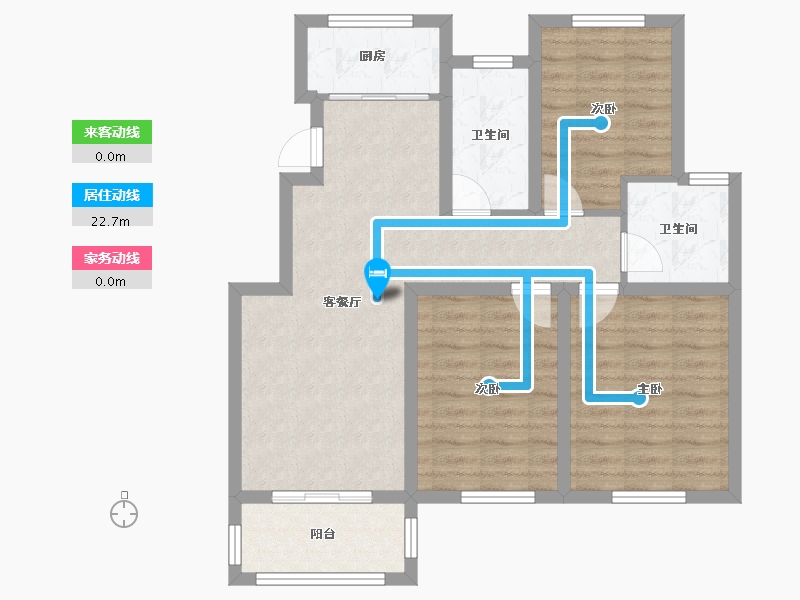 浙江省-湖州市-春江晓岸-78.95-户型库-动静线