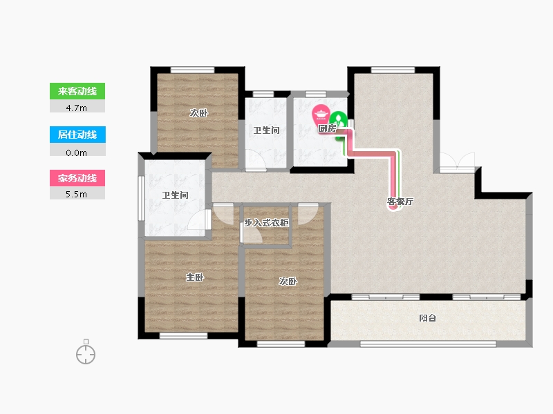 浙江省-嘉兴市-招商雍景湾-120.51-户型库-动静线