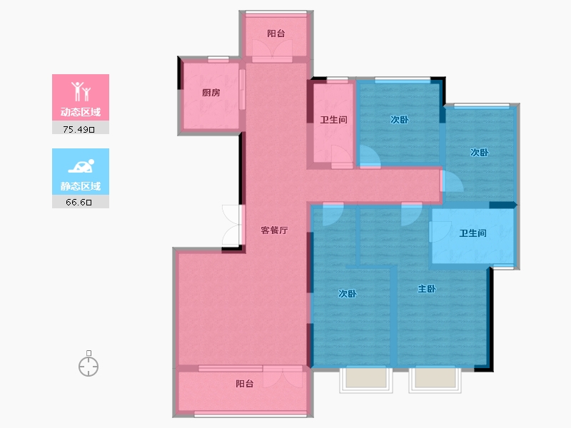 河南省-郑州市-永威上和府-126.00-户型库-动静分区