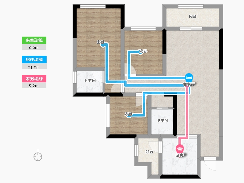 四川省-自贡市-枫丹郡-86.00-户型库-动静线