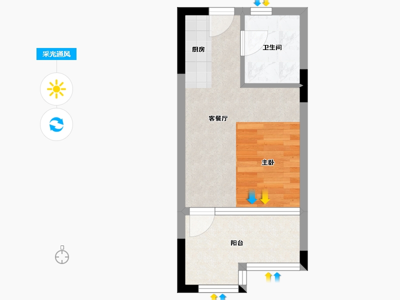 海南省-文昌市-椰景湾-27.62-户型库-采光通风