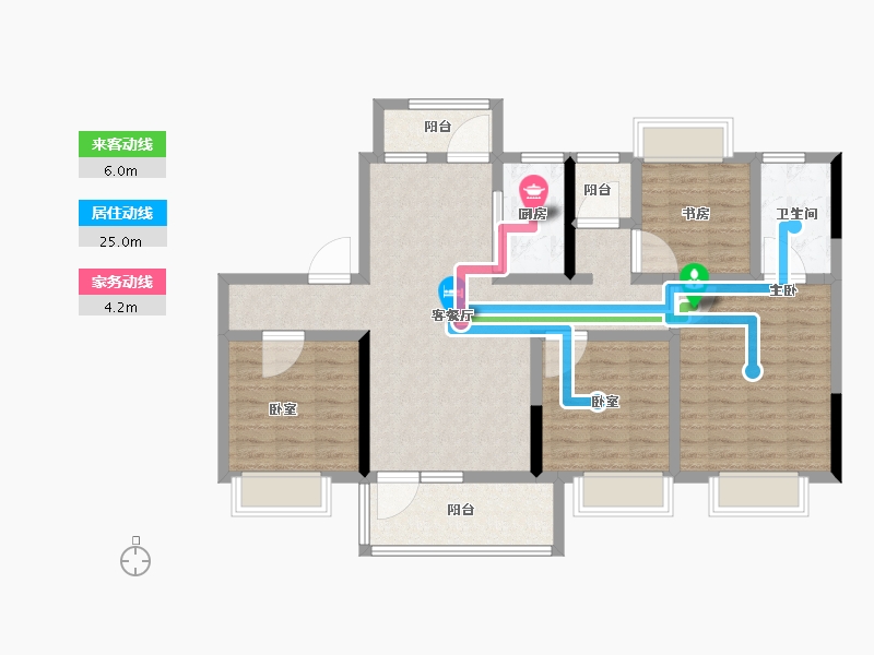 江西省-抚州市-当代城MOMΛ-102.40-户型库-动静线