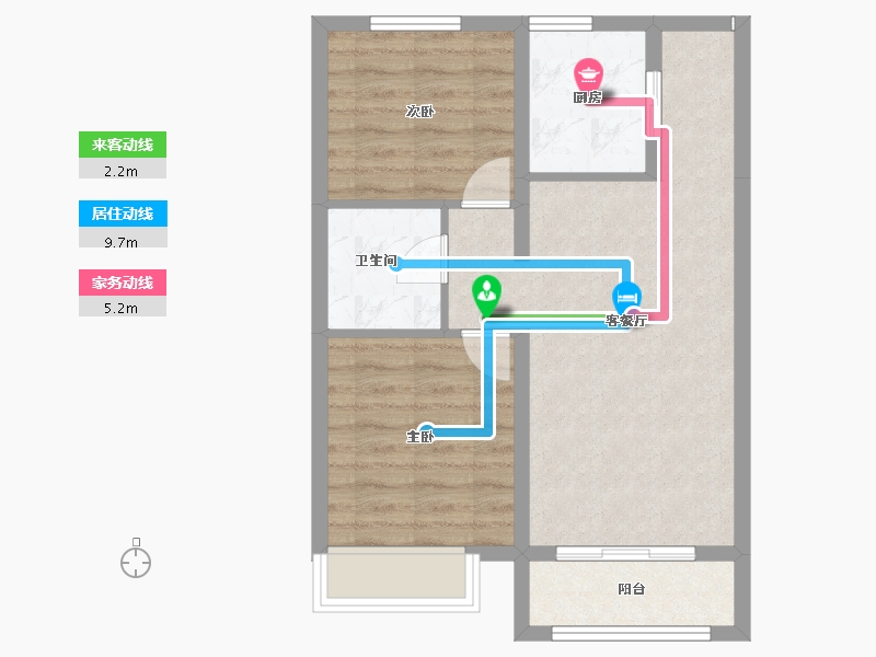 河北省-石家庄市-瀚正御璟城-57.42-户型库-动静线