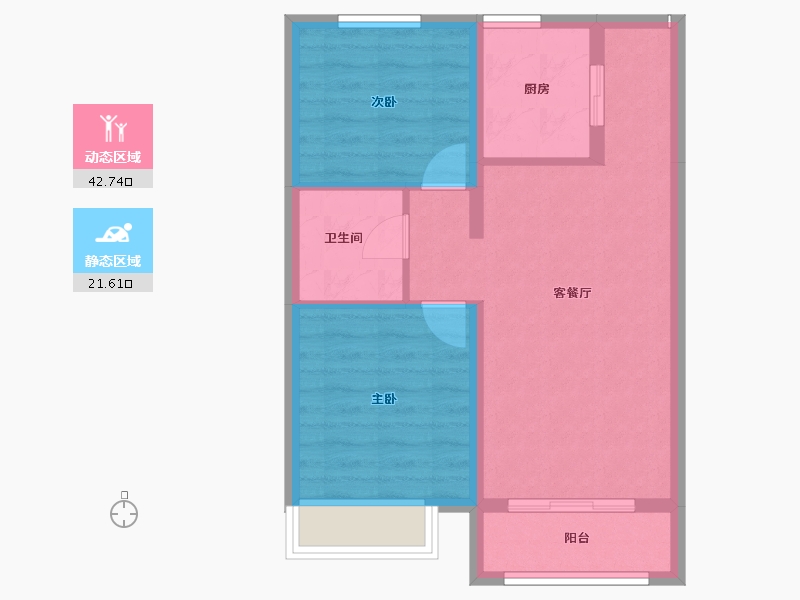 河北省-石家庄市-瀚正御璟城-57.42-户型库-动静分区