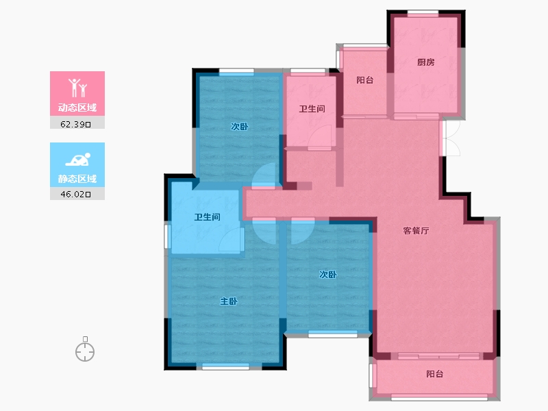 河南省-焦作市-东方今典境界-96.00-户型库-动静分区