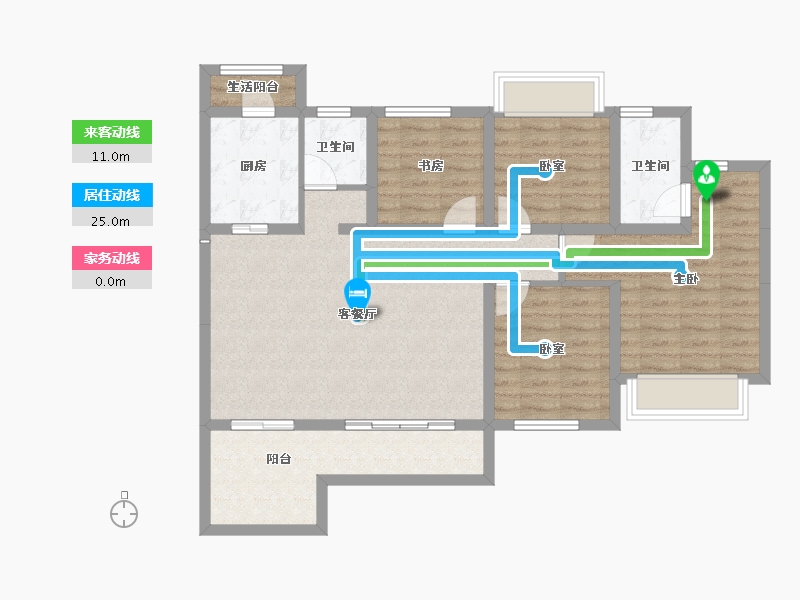 四川省-成都市-奥园玖俪湾-96.28-户型库-动静线