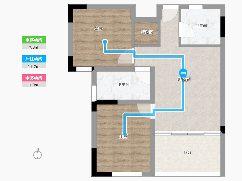 海南省-文昌市-椰景湾-52.91-户型库-动静线