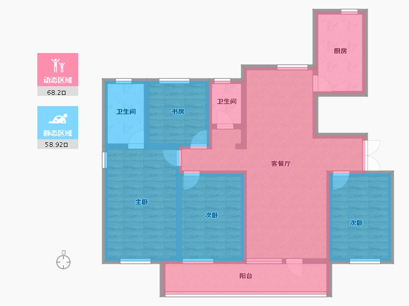 河北省-邢台市-盛世国悦府-112.00-户型库-动静分区