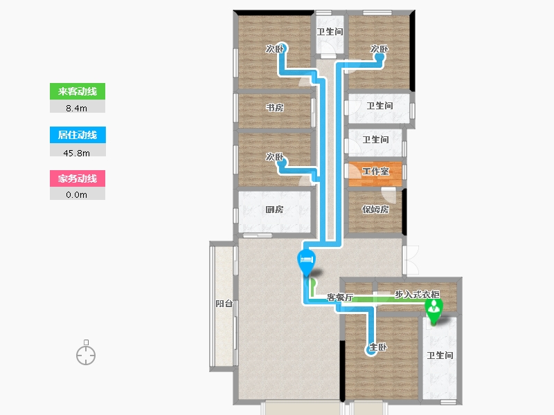 河南省-郑州市-永威上和院-179.68-户型库-动静线