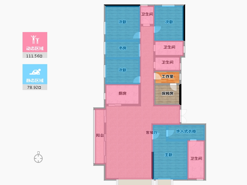 河南省-郑州市-永威上和院-179.68-户型库-动静分区