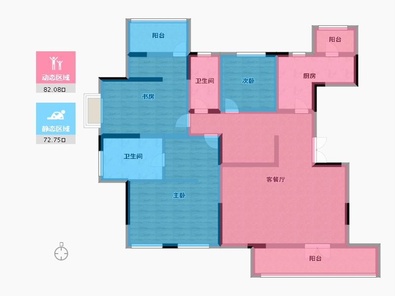 河南省-郑州市-永威上和府-137.00-户型库-动静分区