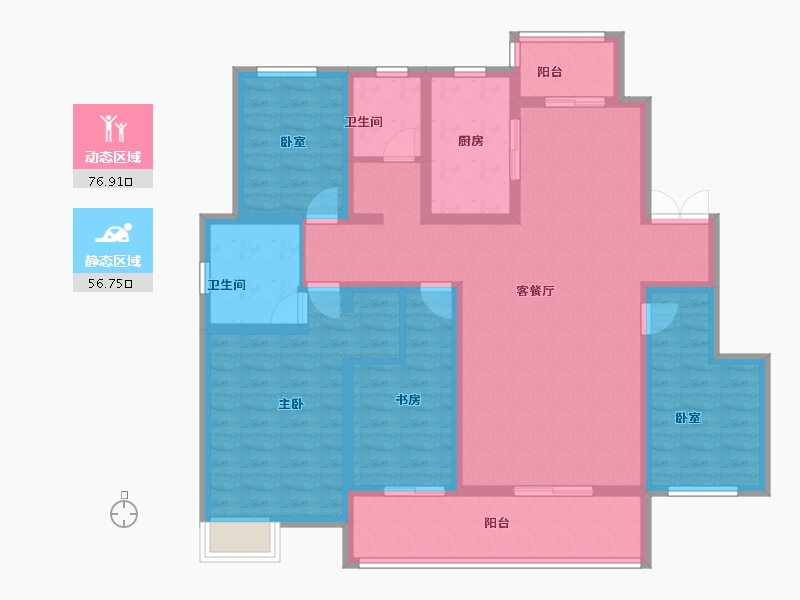 河南省-许昌市-泰鸿府-118.40-户型库-动静分区