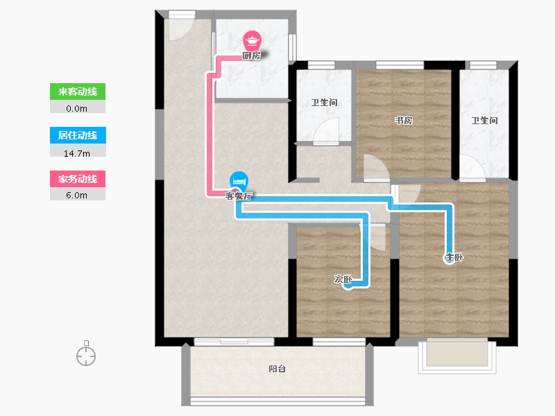 湖北省-襄阳市-融侨城融侨悦府-91.01-户型库-动静线