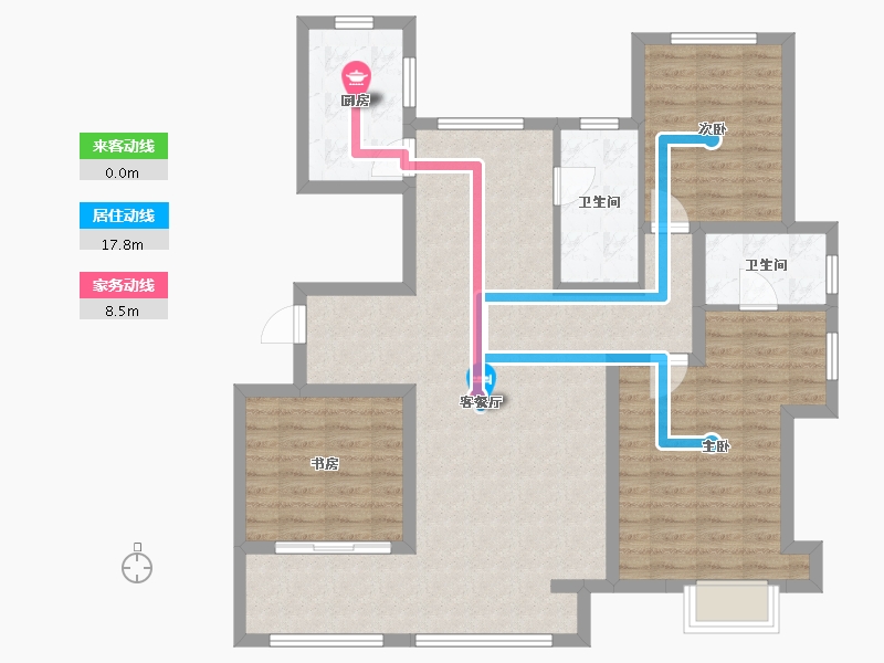 河北省-邢台市-华年里-105.96-户型库-动静线