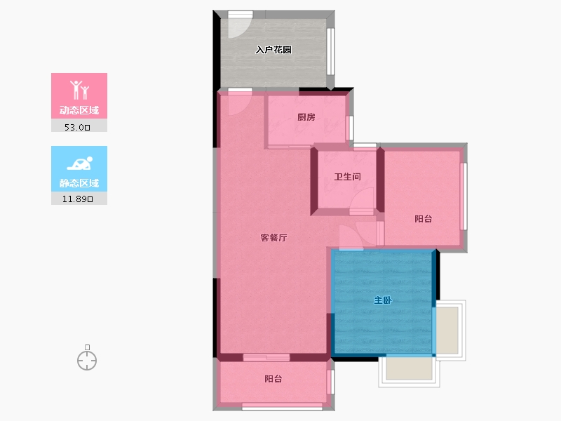 广东省-汕尾市-时代水岸-67.00-户型库-动静分区