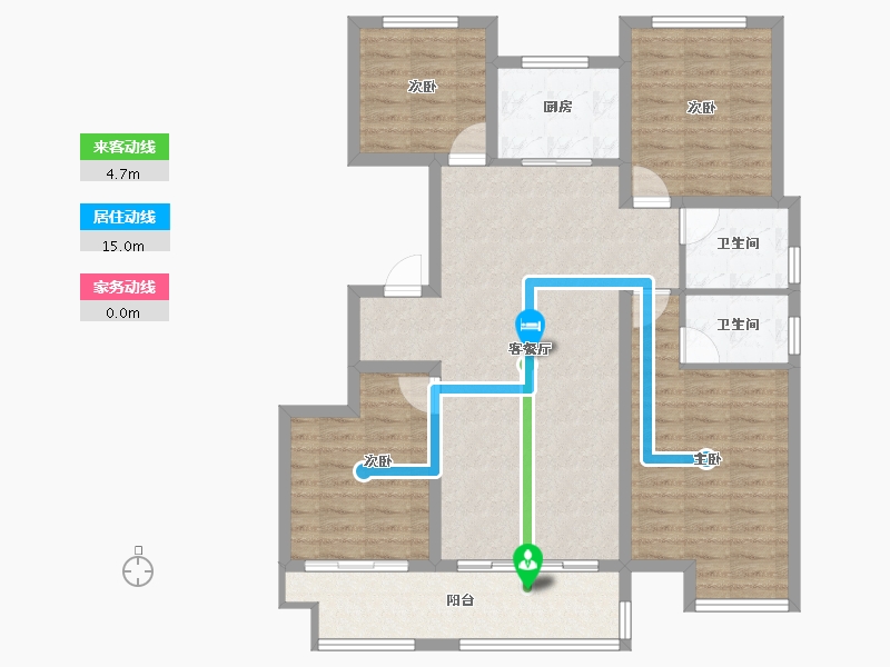 山东省-枣庄市-汇众·锦樾府-105.60-户型库-动静线