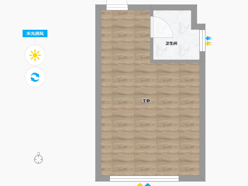 河南省-郑州市-玉兰先禾公寓-30.00-户型库-采光通风