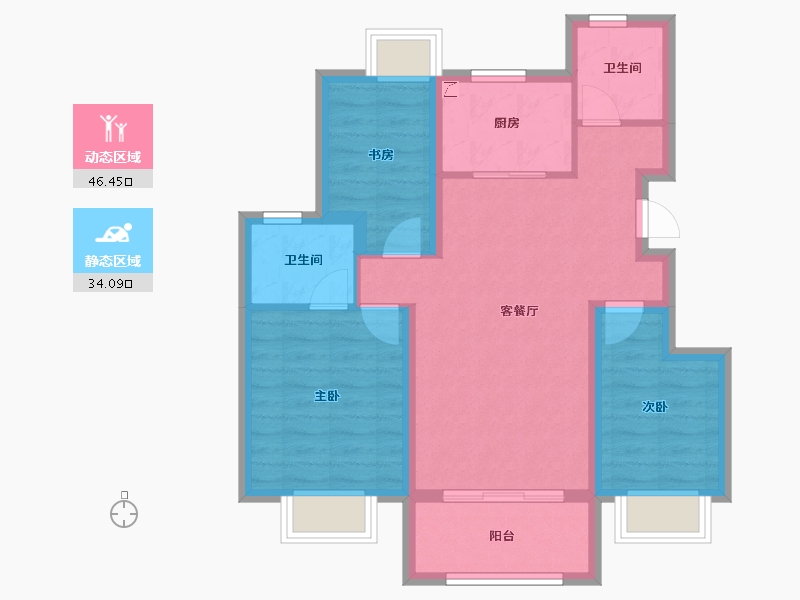 江苏省-南京市-新棠合著-71.21-户型库-动静分区