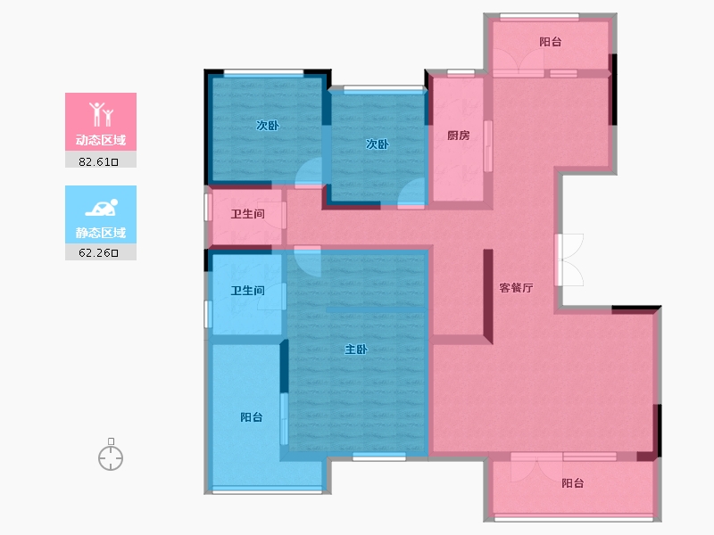 河南省-郑州市-永威上和府-127.69-户型库-动静分区