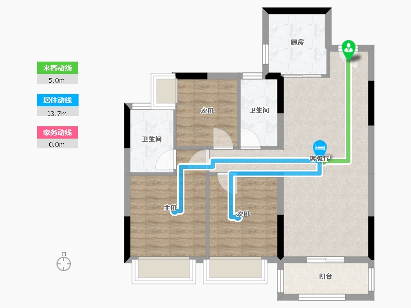 广东省-清远市-清远市敏捷珺玥花园-77.00-户型库-动静线