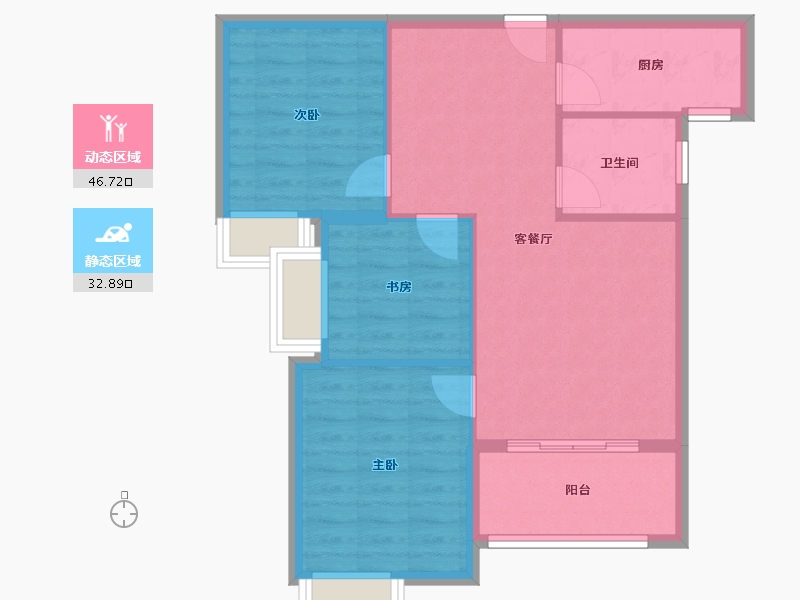 安徽省-宿州市-彼岸星城·融耀-72.00-户型库-动静分区