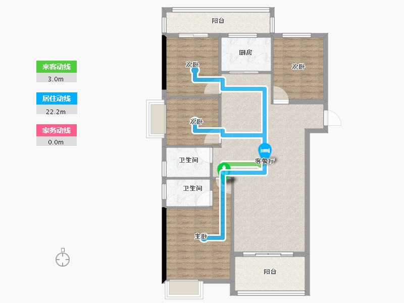 安徽省-宿州市-彼岸星城·融耀-110.10-户型库-动静线