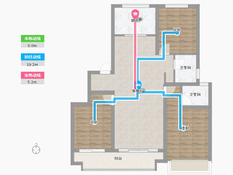 山东省-枣庄市-汇众·锦樾府-92.00-户型库-动静线