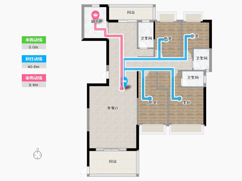 广东省-揭阳市-帝景城-148.13-户型库-动静线