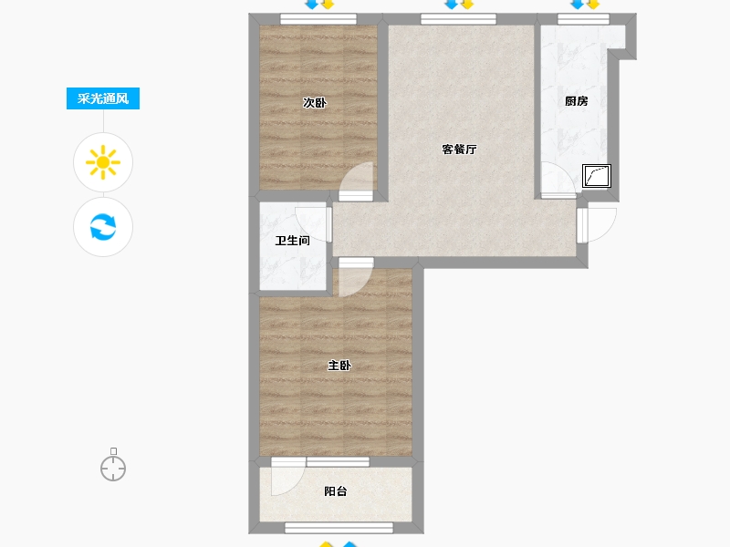 河北省-邢台市-博爵堡-58.03-户型库-采光通风