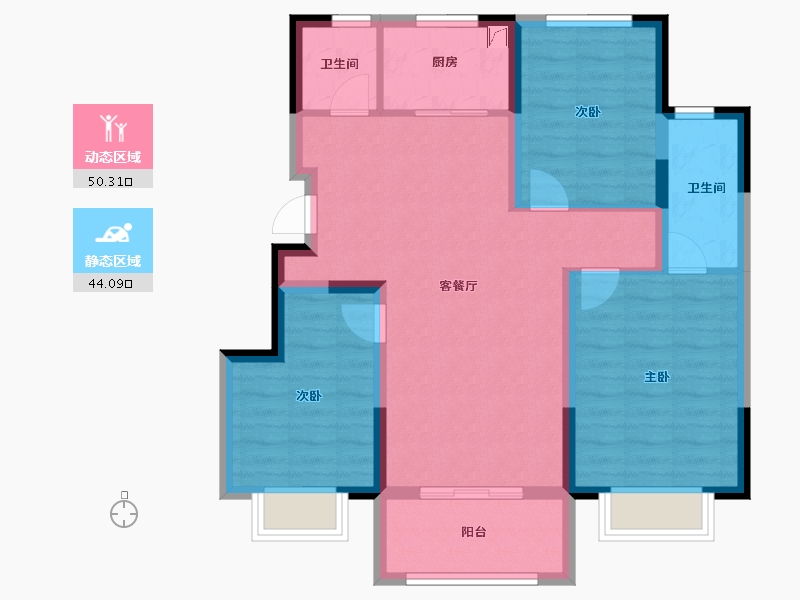 江苏省-南京市-新棠合著-84.01-户型库-动静分区