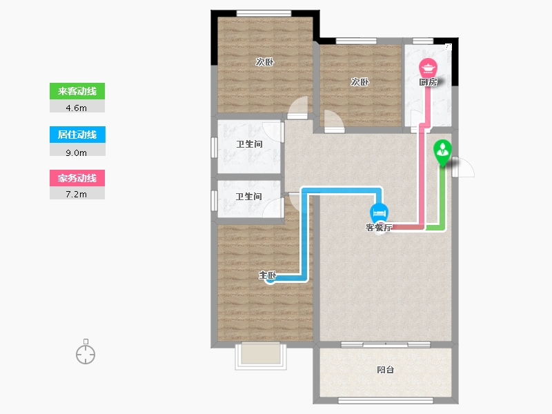 河南省-信阳市-建奇公园里-112.12-户型库-动静线