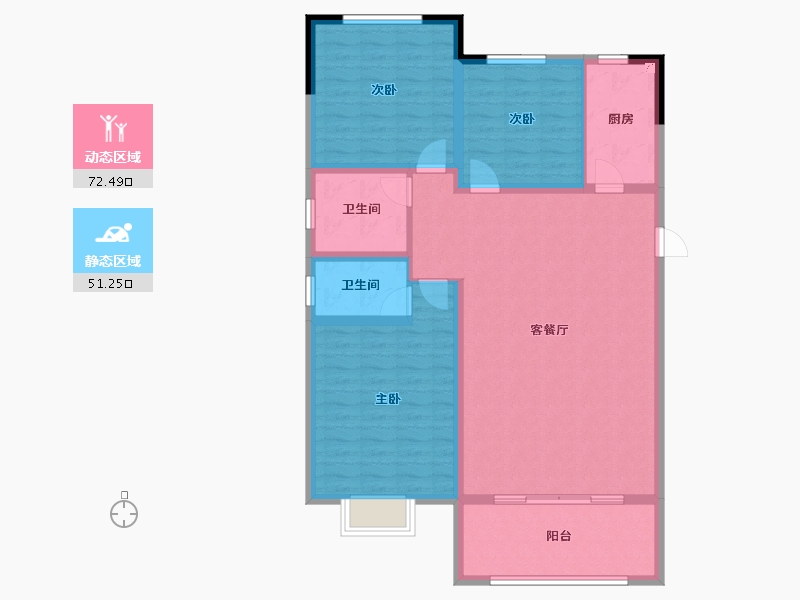 河南省-信阳市-建奇公园里-112.12-户型库-动静分区