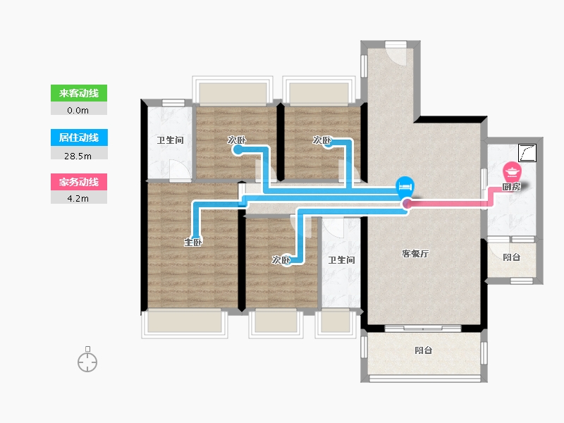 广东省-云浮市-中华文苑-110.00-户型库-动静线