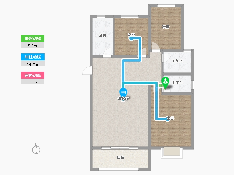 河南省-信阳市-建奇公园里-109.86-户型库-动静线