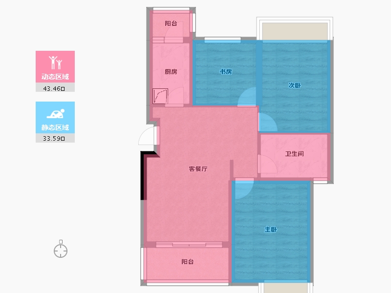 四川省-绵阳市-同立中央23街区-68.09-户型库-动静分区