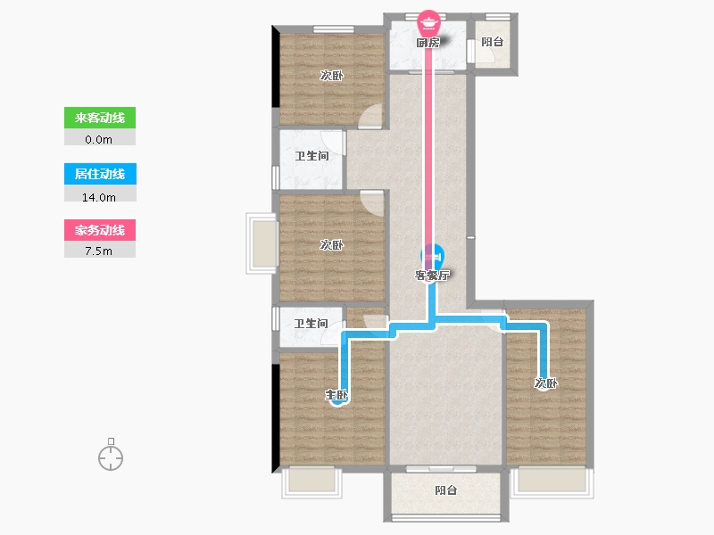 安徽省-宿州市-彼岸星城·融耀-112.80-户型库-动静线