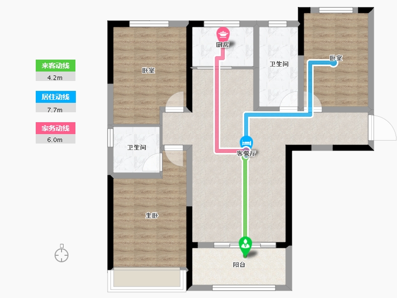 山东省-菏泽市-中铂新天地-93.61-户型库-动静线