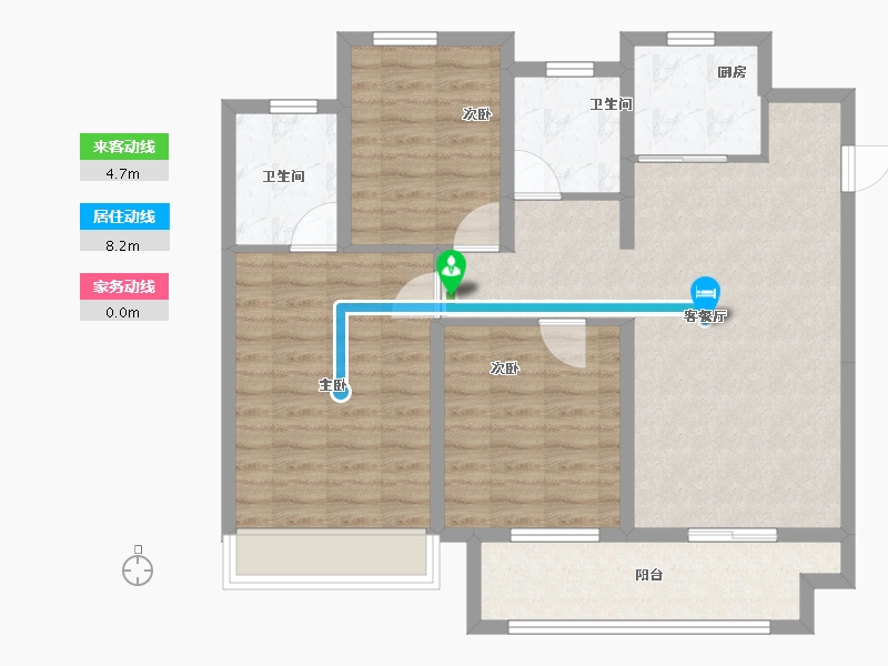 河南省-许昌市-中梁西都府-92.00-户型库-动静线