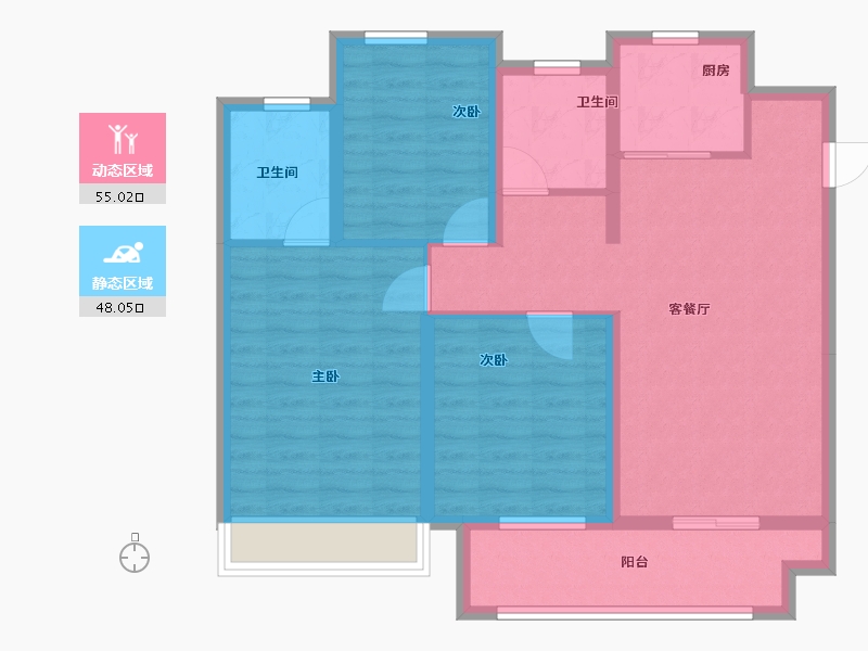 河南省-许昌市-中梁西都府-92.00-户型库-动静分区