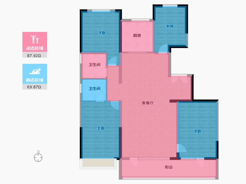 河北省-石家庄市-保利云上-142.62-户型库-动静分区