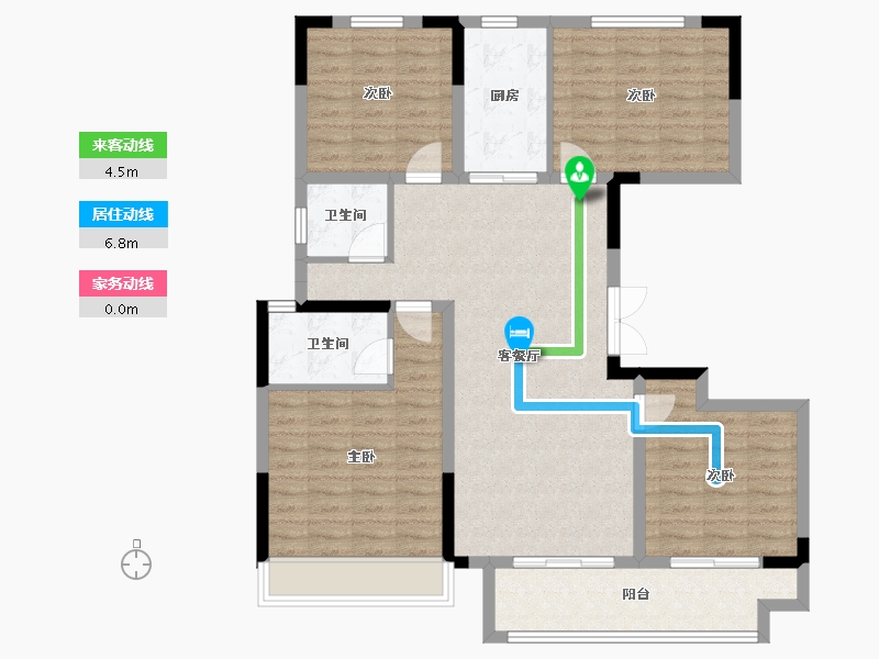 河南省-焦作市-东方今典境界-108.01-户型库-动静线