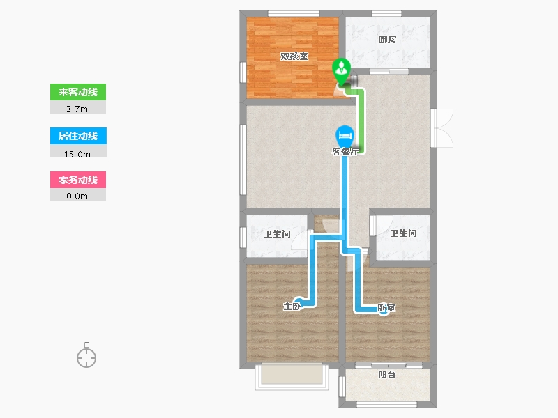 河北省-邢台市-盛世熙府大院-92.41-户型库-动静线